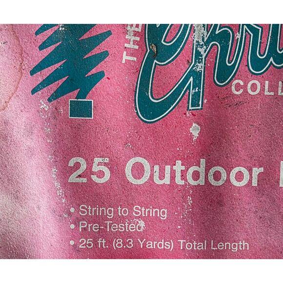 Vintage Christmas String Tree Lights Set of 3 Multi-Colored Large Bulb 25 Feet - Picture 4 of 5